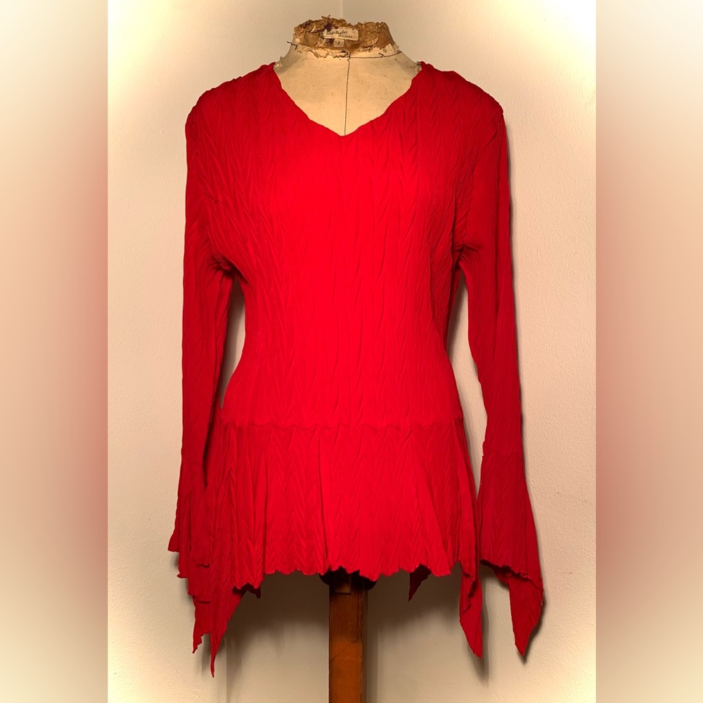 Miland Red Blouse 100&Polyester